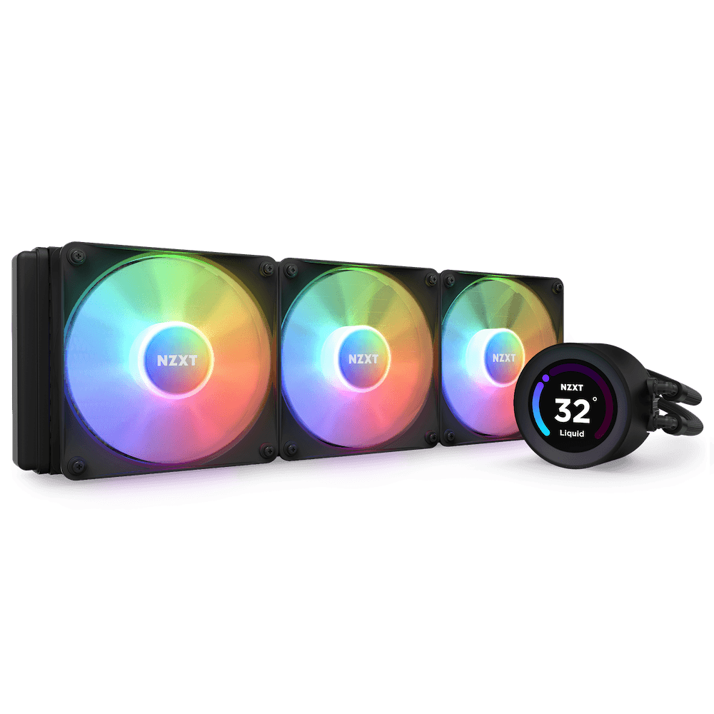 Cooler NZXT "Kraken Elite 360 RGB", skt universal, racire cu lichid, ventilator 120 mm x 3, 1800 rpm, iluminat RGB, "RL-KR36E-B1"