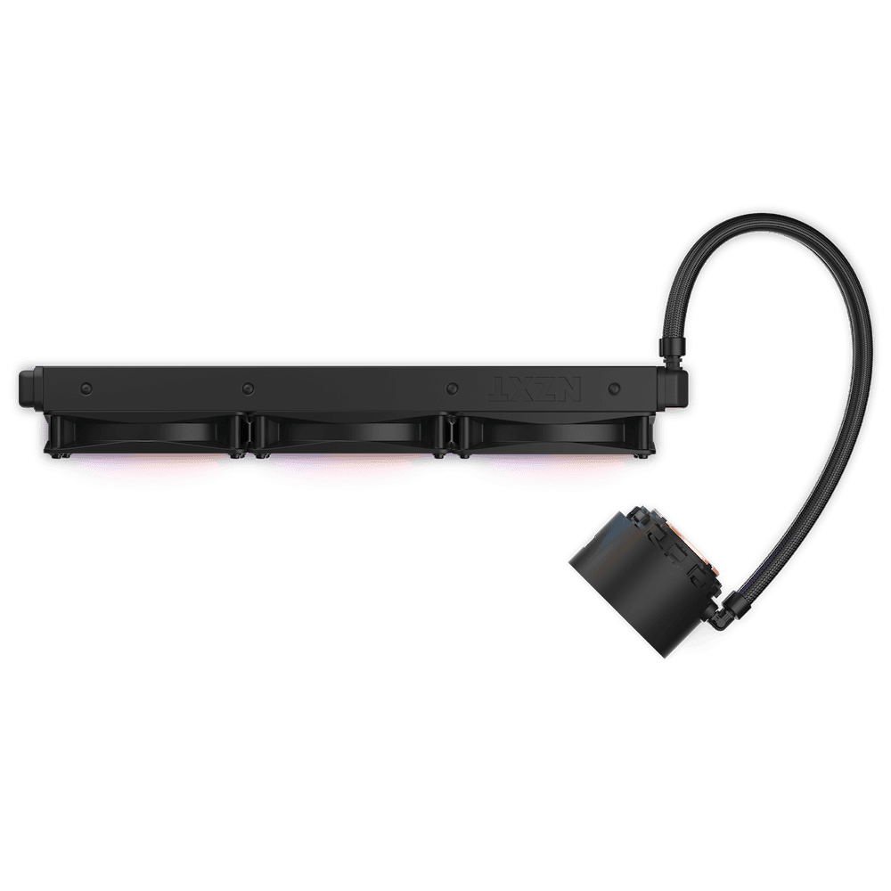 Cooler NZXT "Kraken Elite 360 RGB", skt universal, racire cu lichid, ventilator 120 mm x 3, 1800 rpm, iluminat RGB, "RL-KR36E-B1" — miniatură