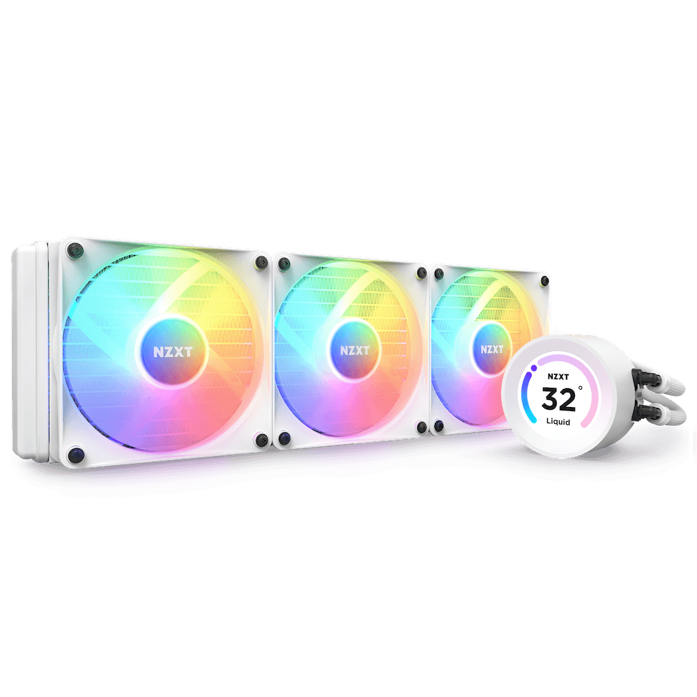 Cooler NZXT "Kraken Elite 360 RGB", skt universal, racire cu lichid, ventilator 120 mm x 3, 1800 rpm, iluminat RGB, "RL-KR36E-W1"