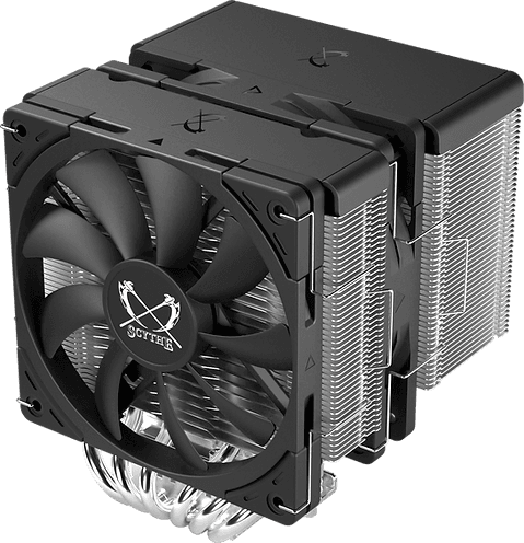 Cooler Scythe "FUMA 3", skt. universal, racire cu aer, ventilator 120 mm x 2, 1500 rpm, inaltime cooler 154mm, 6 heatpipe, "SCFM-3000"