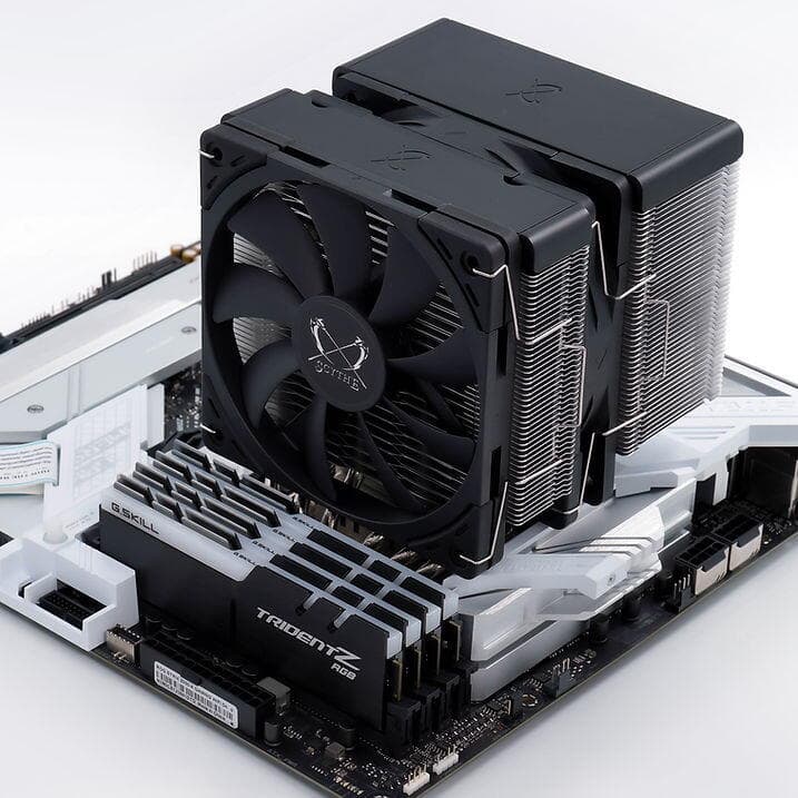 Cooler Scythe "FUMA 3", skt. universal, racire cu aer, ventilator 120 mm x 2, 1500 rpm, inaltime cooler 154mm, 6 heatpipe, "SCFM-3000" — miniatură