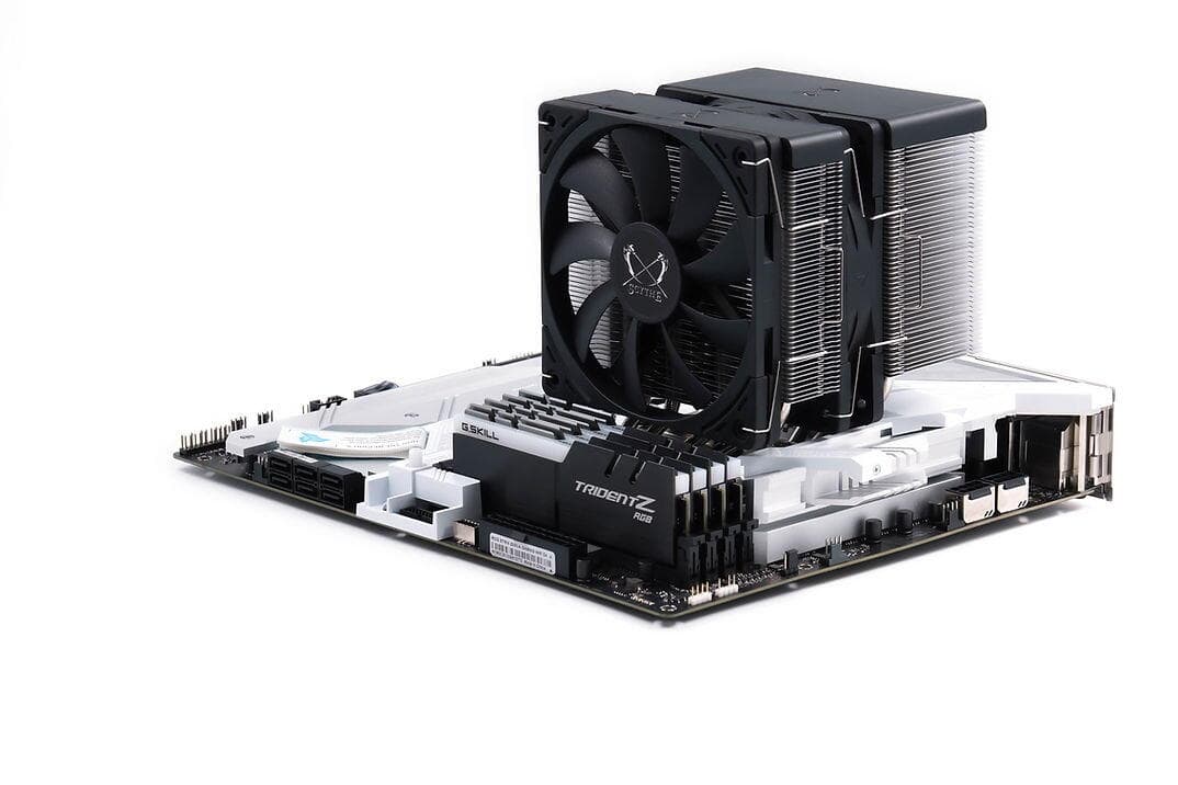 Cooler Scythe "FUMA 3", skt. universal, racire cu aer, ventilator 120 mm x 2, 1500 rpm, inaltime cooler 154mm, 6 heatpipe, "SCFM-3000" — miniatură