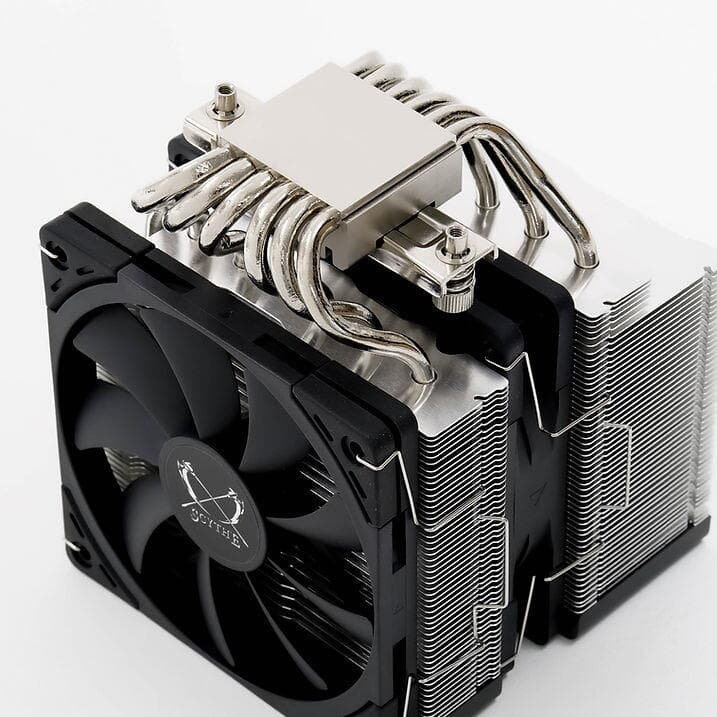Cooler Scythe "FUMA 3", skt. universal, racire cu aer, ventilator 120 mm x 2, 1500 rpm, inaltime cooler 154mm, 6 heatpipe, "SCFM-3000" — miniatură
