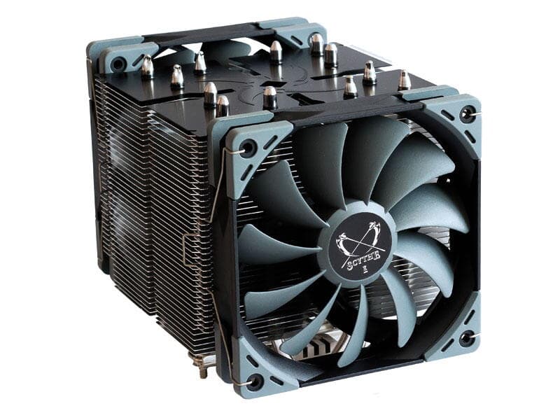 Cooler Scythe "Ninja 5", skt. universal, racire cu aer, ventilator 120 mm x 2, 800 rpm, inaltime cooler 155mm, 6 heatpipe, "SCNJ-5100" — miniatură