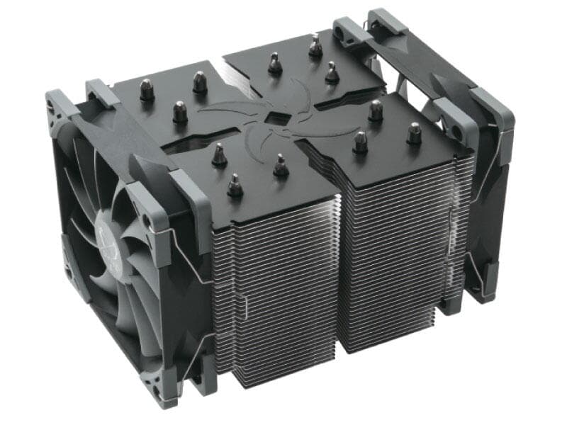 Cooler Scythe "Ninja 5", skt. universal, racire cu aer, ventilator 120 mm x 2, 800 rpm, inaltime cooler 155mm, 6 heatpipe, "SCNJ-5100" — miniatură