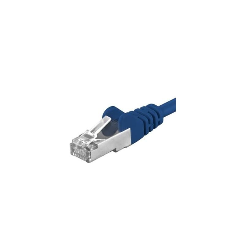 Patchcord SFTP RJ45-RJ45 Cat.6A, 10m, albastru "SFTP-6A-10-BL"