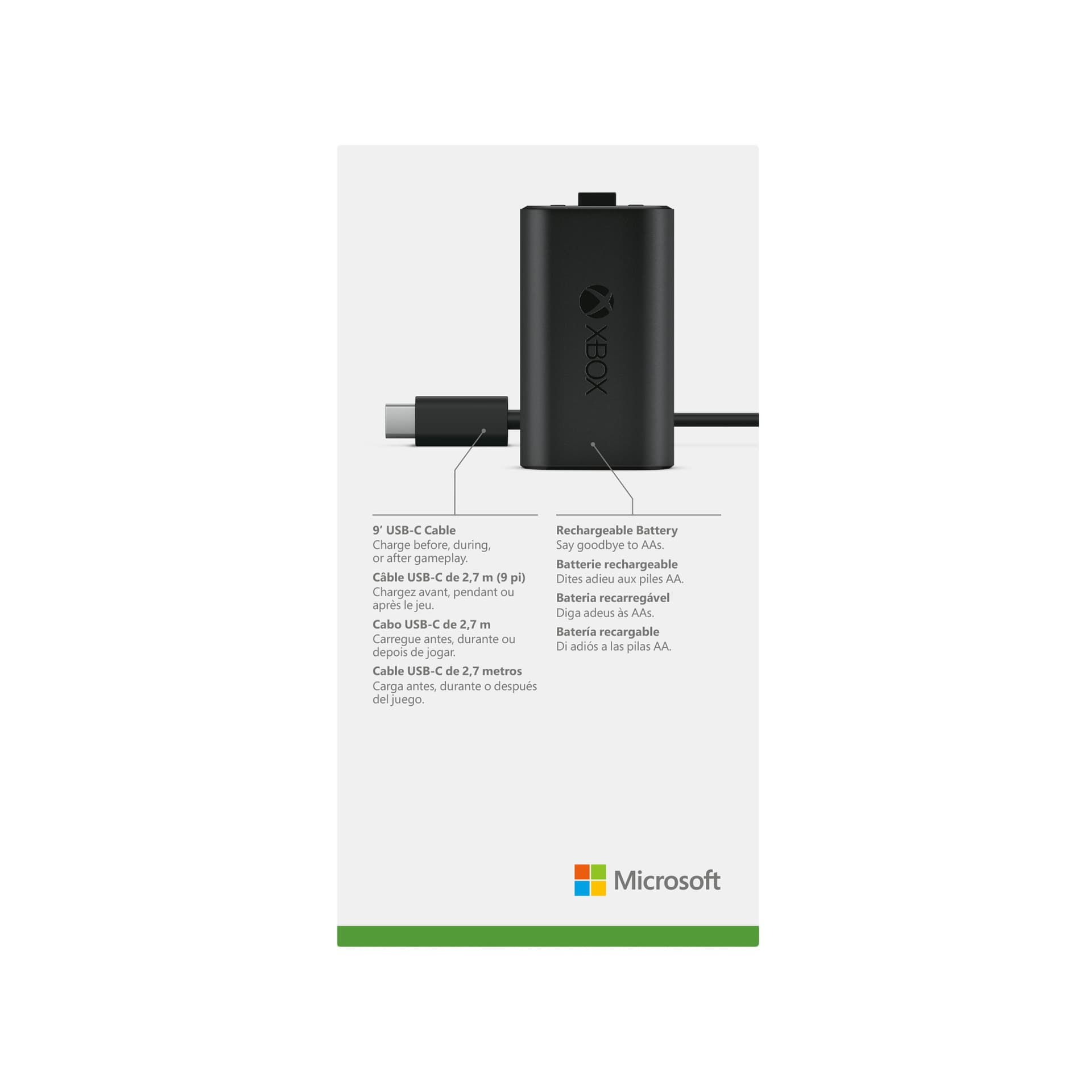 CONSOLE Microsoft MS Xbox X Play and Charge Kit "SXW-00002" — miniatură