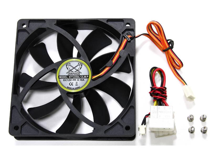 VENTILATOR Scythe, 120 mm 1300 rpm, conector 4 pin, "SY1225SL12LM-P" — miniatură