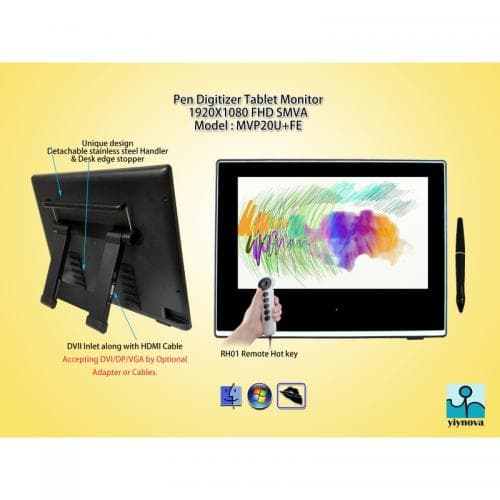 MONITOR Yiynova - signage interactiv 20", LED, Full HD "YA20HD"