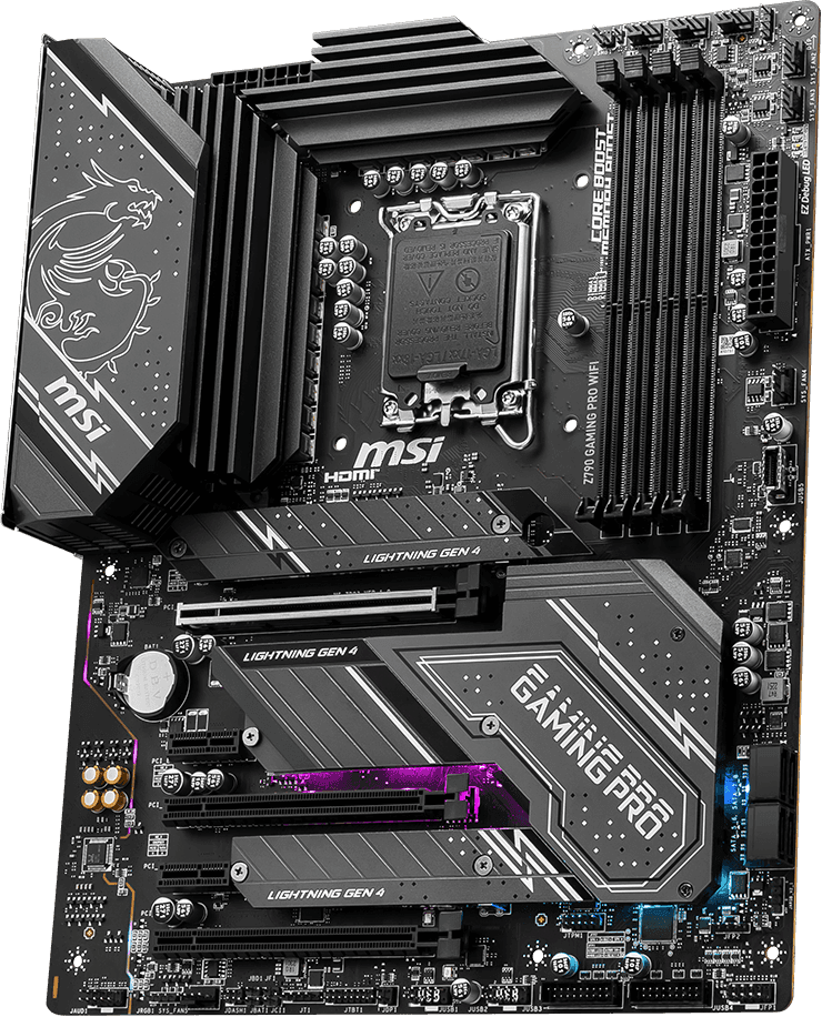 MSI Z790 GAMING PRO WIFI INTEL Z790 Supports 12th/13th Gen Intel Core Processors Pentium Gold and Celeron Processors "Z790 GAMING PRO WIFI" — miniatură