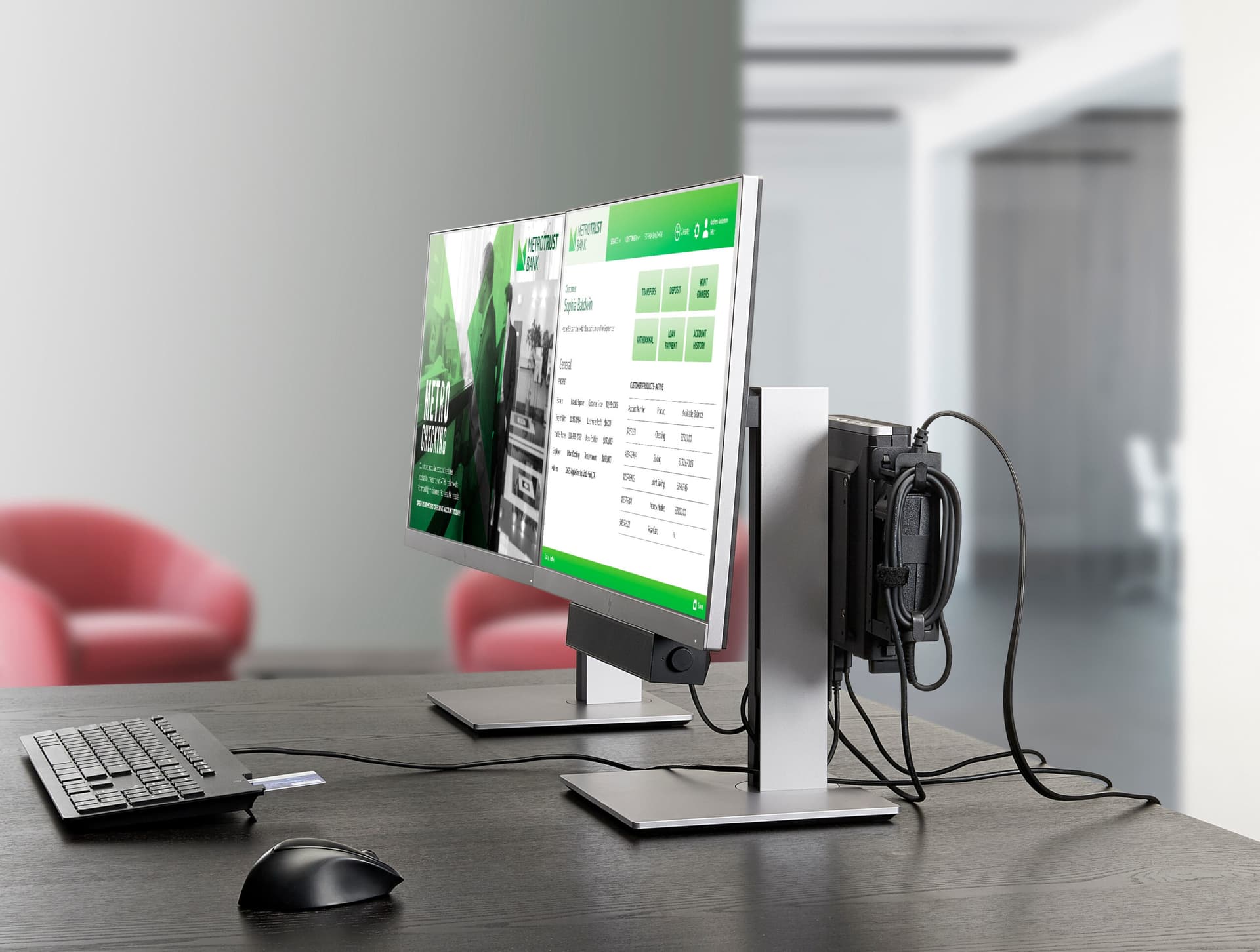 HP USB Business Slim Smartcard Keyboard - English QWERTY (EN) "Z9H48AA#ABB" — miniatură