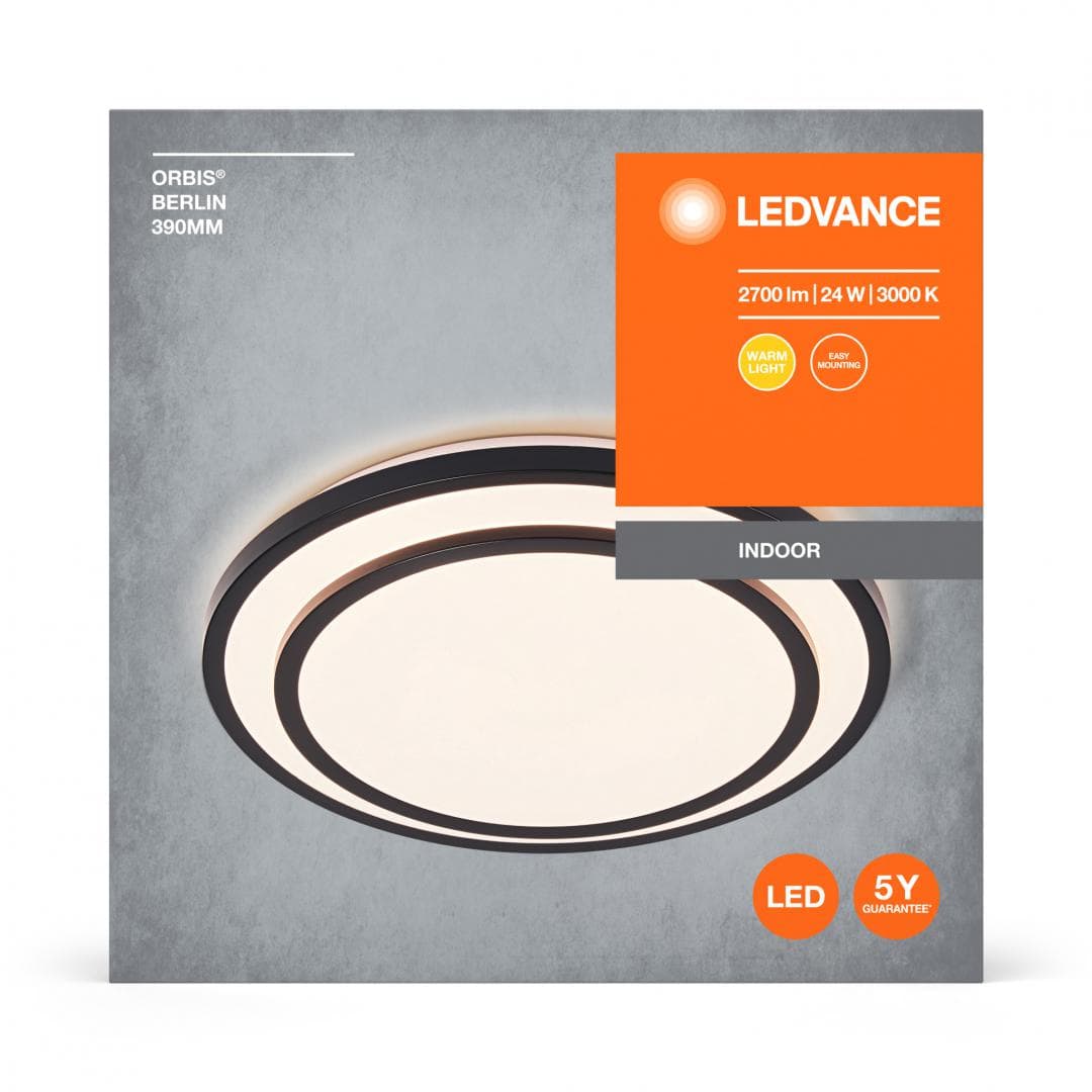CORPURI de ILUMINAT Osram ORBIS BERLIN 390MM 24W 830 BK LEDV "000004058075832794"