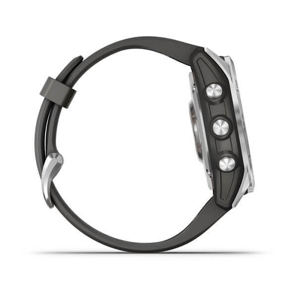 SMARTWATCH Garmin fenix 7S Stainless St. w/Graphite "010-02539-01" — miniatură