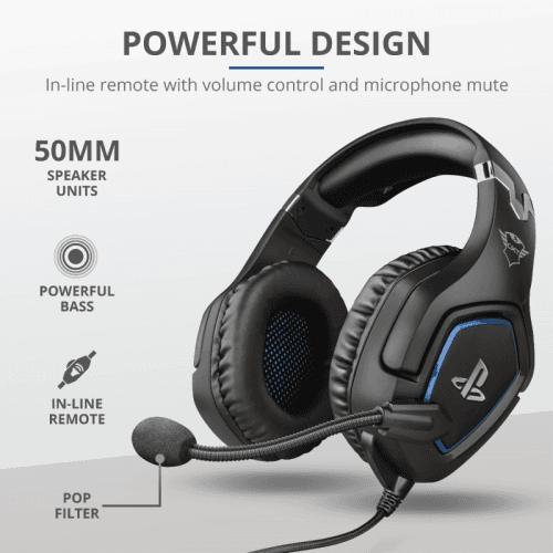 CASTI Trust GXT 488 Forze-G PS4/5 Gaming Headset PlayStation® official licensed product - black "23530"