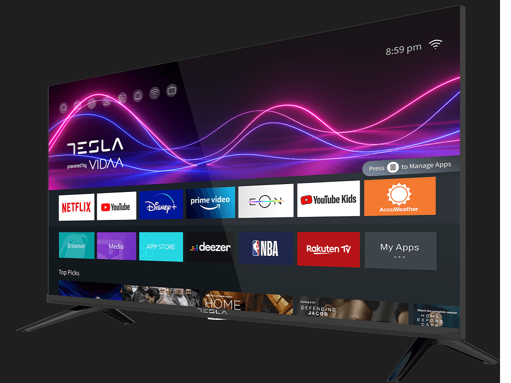 TELEVIZOAR Tesla 32M325BHS, VIDAA OS, 81cm, HD, blackDVB-T2/C/S2, 270 cd/m2, CI+, VESA 200x100mm "32M325BHS" — miniatură