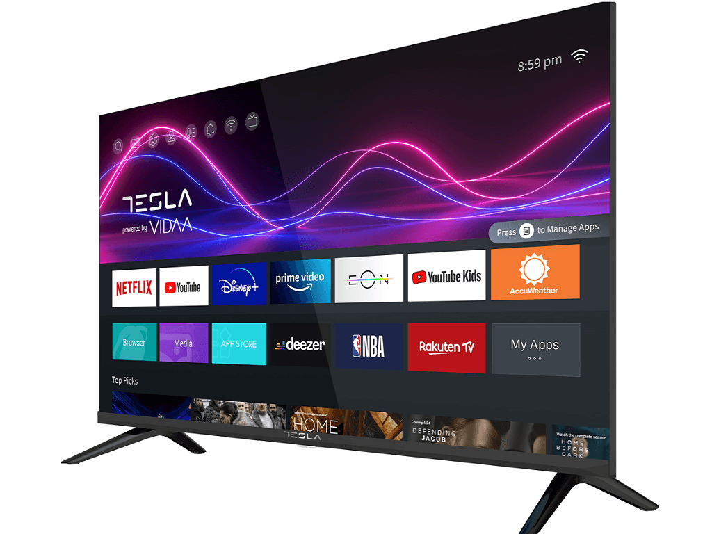 TELEVIZOAR Tesla 32M325BHS, VIDAA OS, 81cm, HD, blackDVB-T2/C/S2, 270 cd/m2, CI+, VESA 200x100mm "32M325BHS" — miniatură