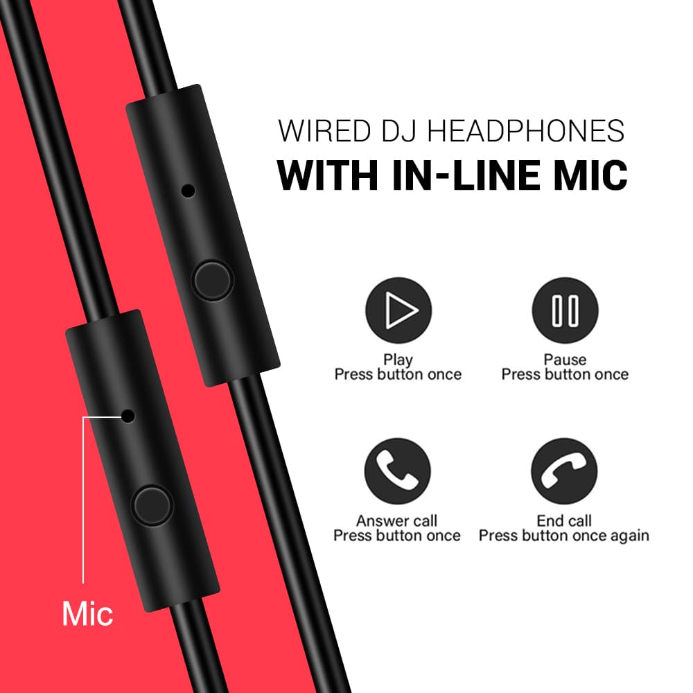 Casca OneOdio cu fir detasabil, tip over ear, utilizare profesionala, DJ, conectare prin Jack 3.5 mm | Jack 6.35 mm, difuzor 40 mm, impedanta 32 Ohm, negru | rosu, "A71-Red" — miniatură