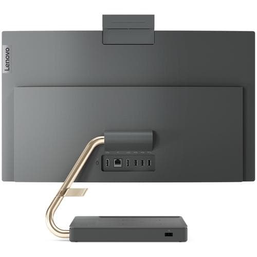 DESKTOP LENOVO, "IdeaCentre 5" All-in-one, 23.8 inch, CPU i7-11700T, Intel UHD Graphics 750, memorie 16 GB, SSD 1 TB, tastatura si mouse, FreeDos, "F0G30072RI" — miniatură