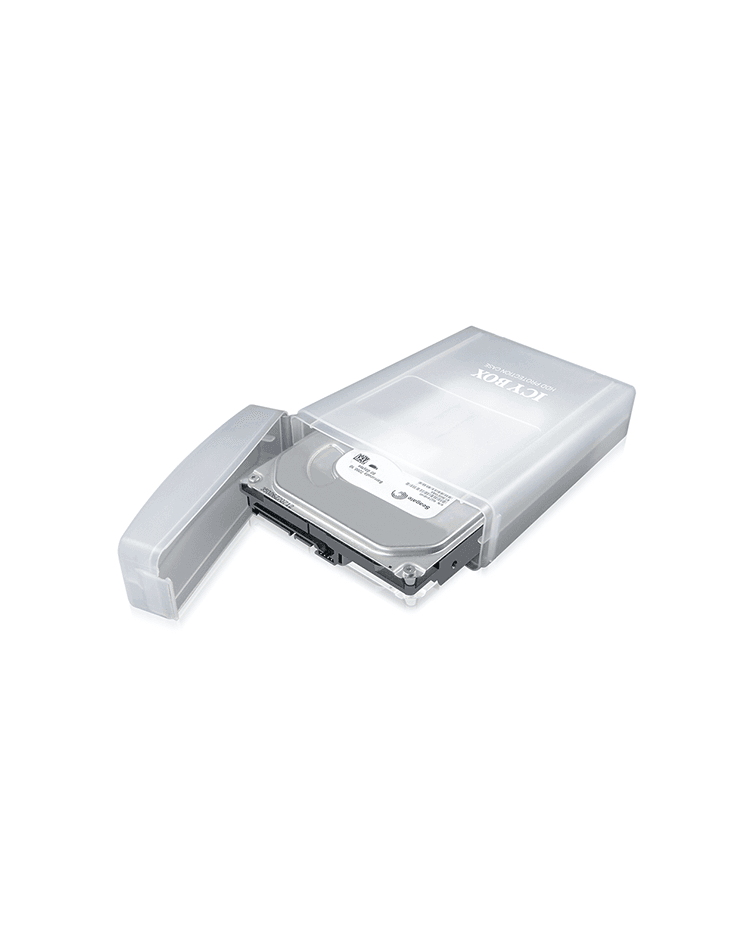 HUSA Icy Box, pt HDD, 3.5", plastic, transparent, "IB-AC602a — miniatură