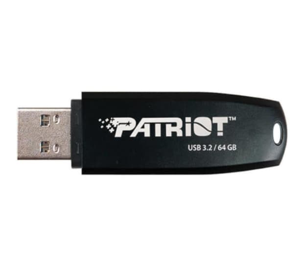 MEMORIE USB 3.2 PATRIOT Xporter Core, 64GB, capac, negru, "PSF64GXRB3U"