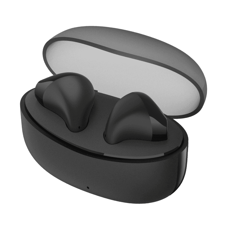 CASTI Edifier, wireless, intraauriculare - butoni, pt smartphone, microfon pe casca, conectare prin Bluetooth 5.3, USB-C, negru, "TWSX2S-BK" — miniatură