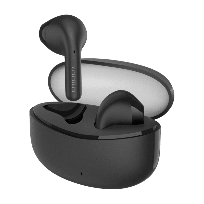 CASTI Edifier, wireless, intraauriculare - butoni, pt smartphone, microfon pe casca, conectare prin Bluetooth 5.3, USB-C, negru, "TWSX2S-BK"