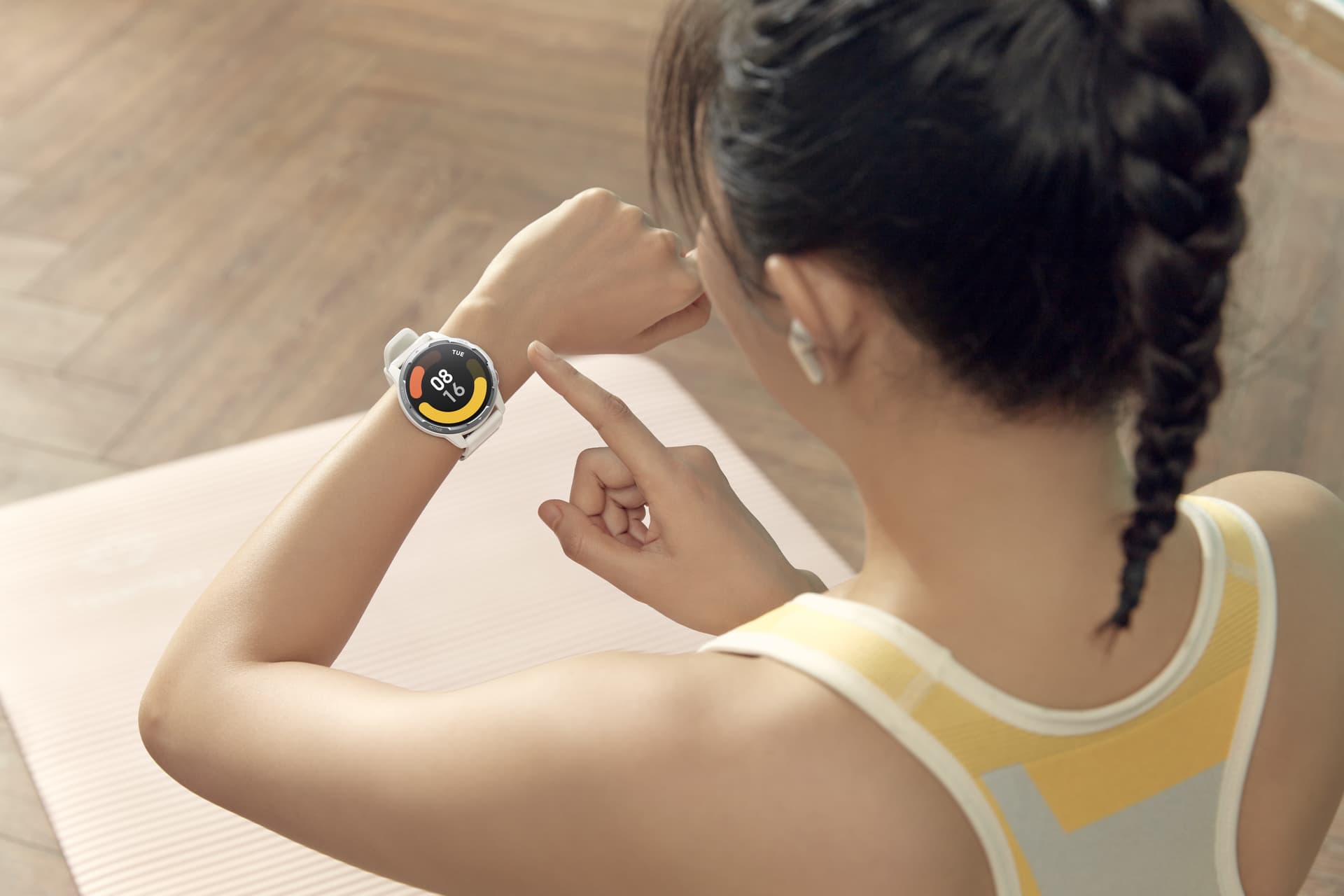 SMARTWATCH Xiaomi Watch S1 Active 1.43" Moon White "BHR5381GL" — miniatură