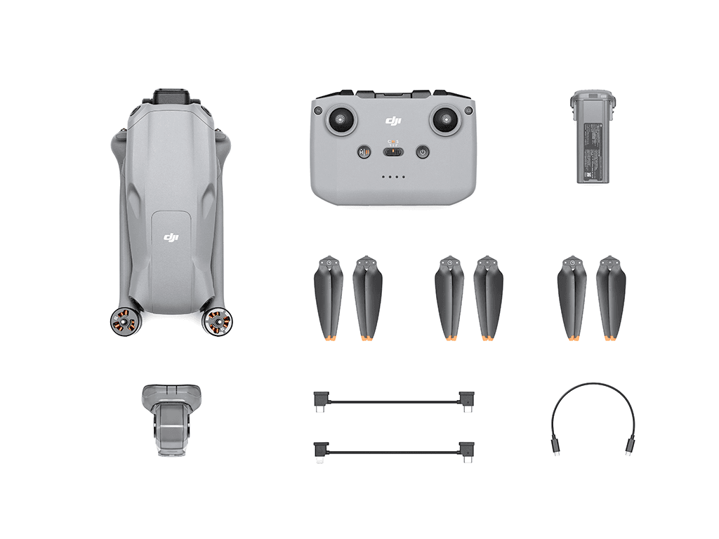 DRONE DJI Air 3, 4K/100, 48MP, (DJI RC-N2)Auton. 46min, 720g "CP.MA.00000691.01" — miniatură