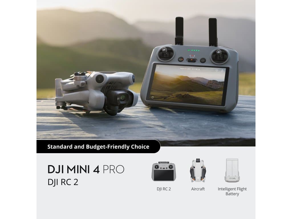 DRONE DJI Mini 4 PRO + Smart Controller, 4K100 "CP.MA.00000732.01" — miniatură