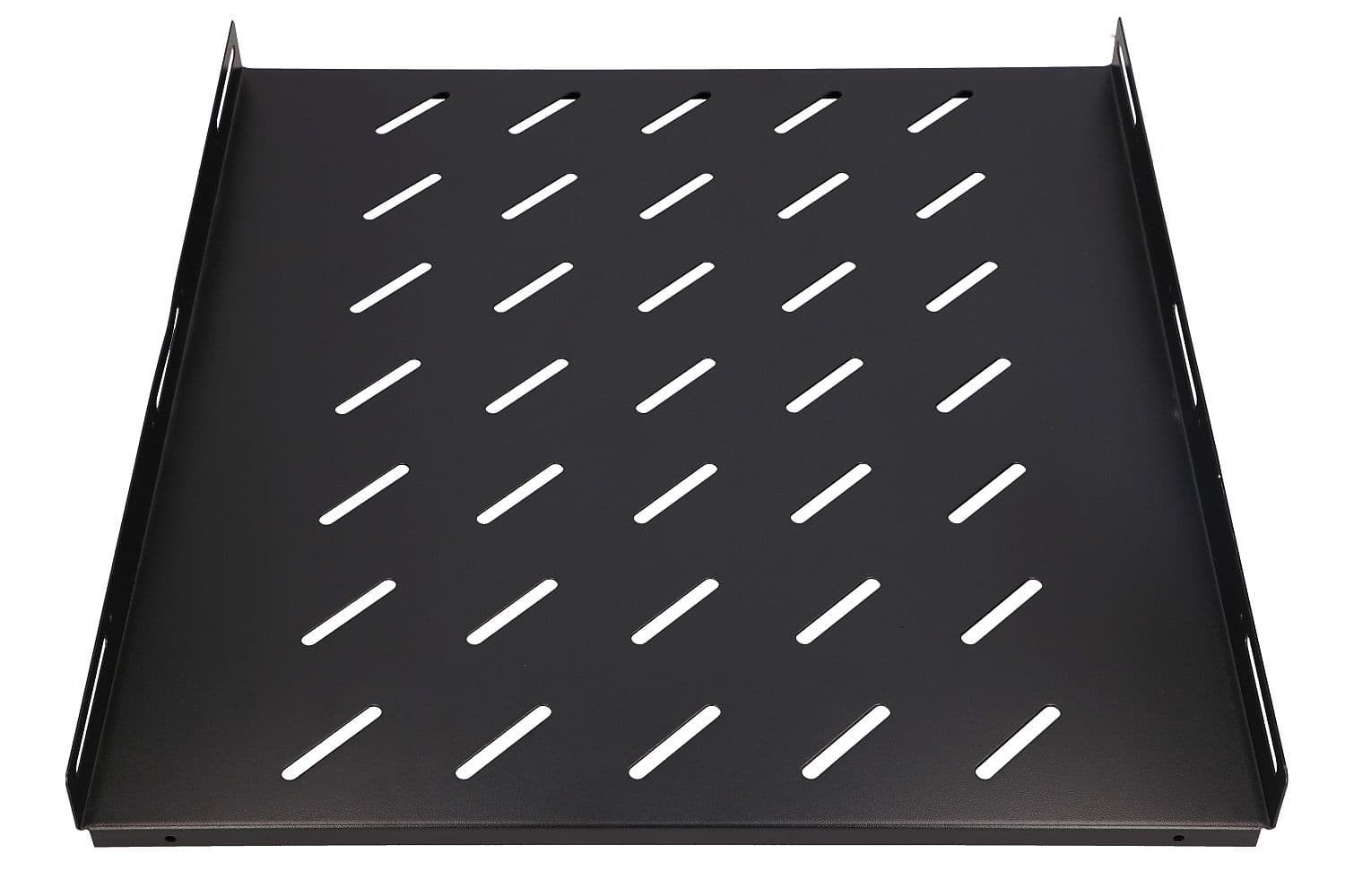 RAFT cabinet - Extralink fixed shelf for 800mm depth cabinet 19inch 500mmx 1U black "EX.8635" — miniatură