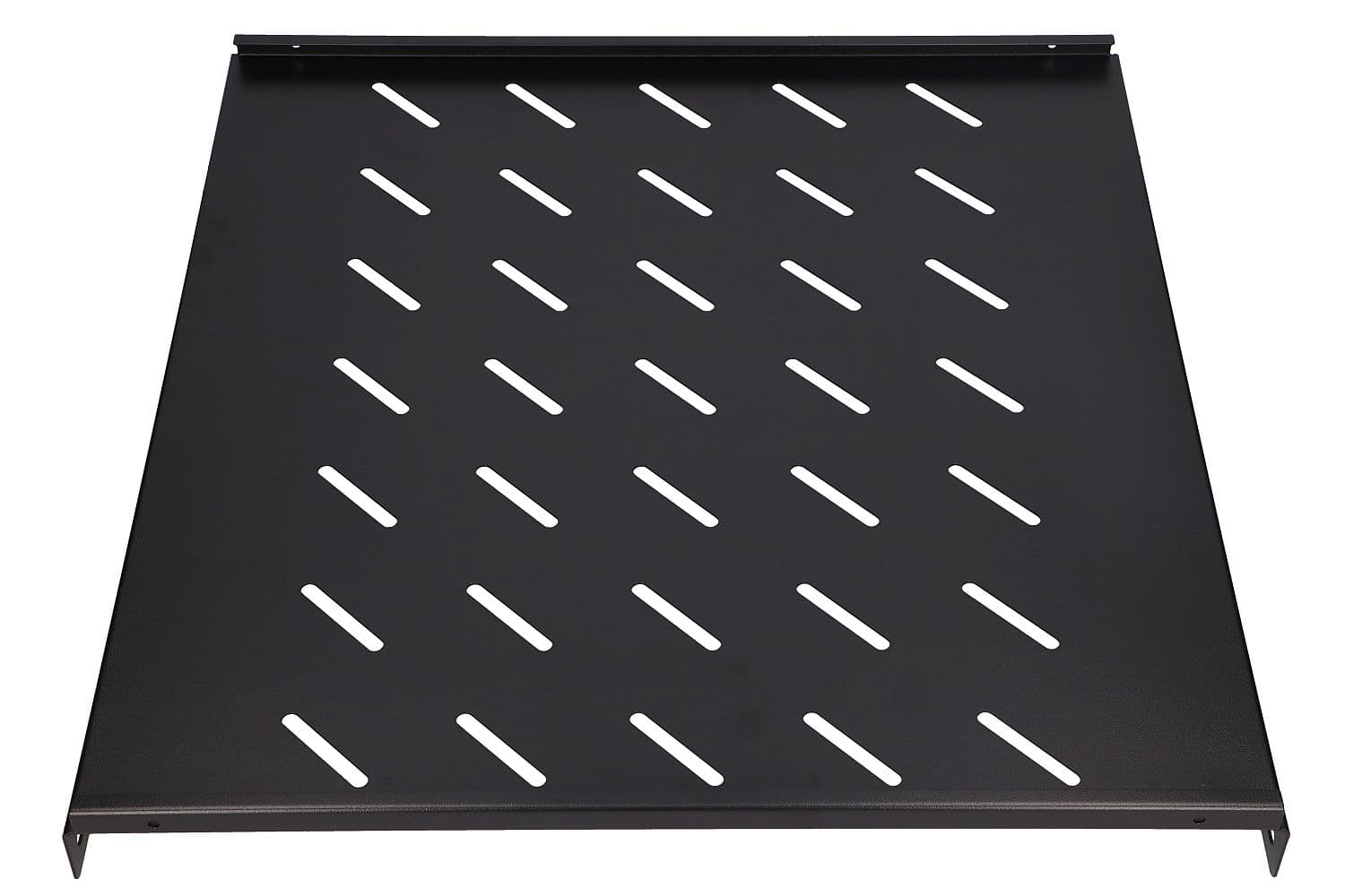 RAFT cabinet - Extralink fixed shelf for 800mm depth cabinet 19inch 500mmx 1U black "EX.8635" — miniatură