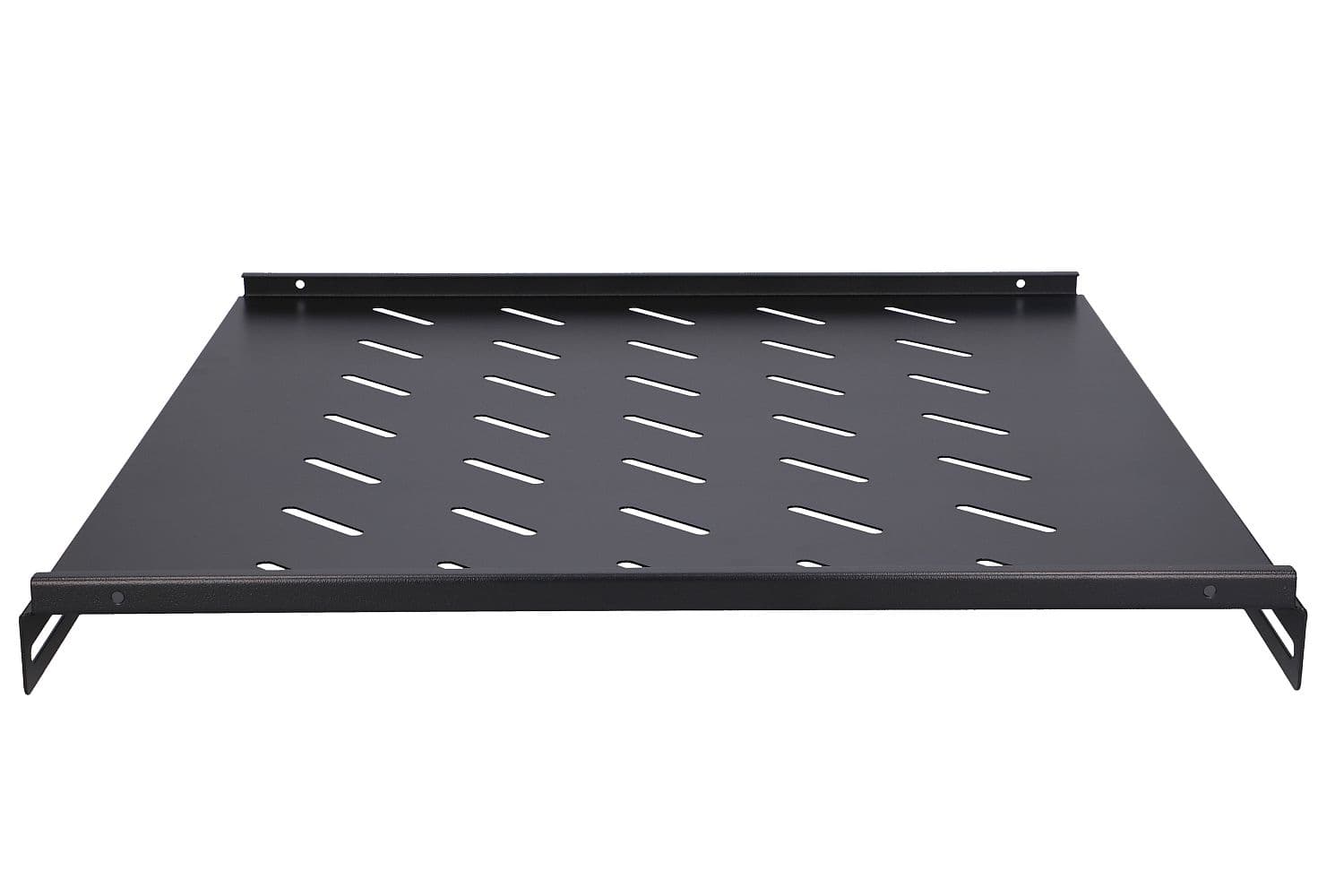 RAFT cabinet - Extralink fixed shelf for 800mm depth cabinet 19inch 500mmx 1U black "EX.8635" — miniatură