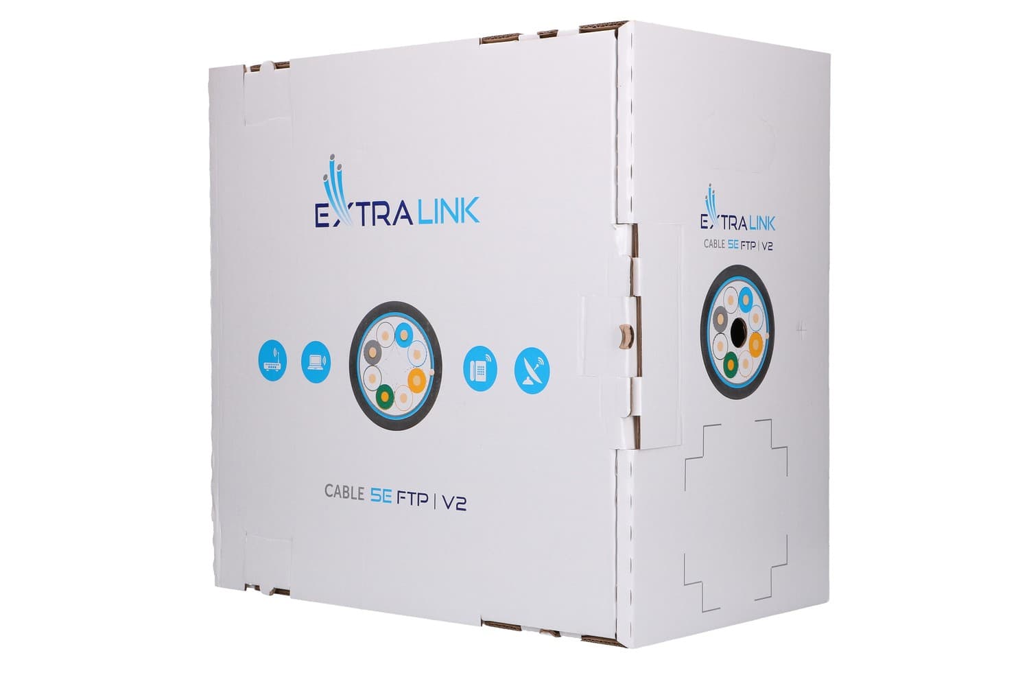 Extralink cablu retea de exterior FTP Cat.5E full cupru 305M "EX.8710" — miniatură