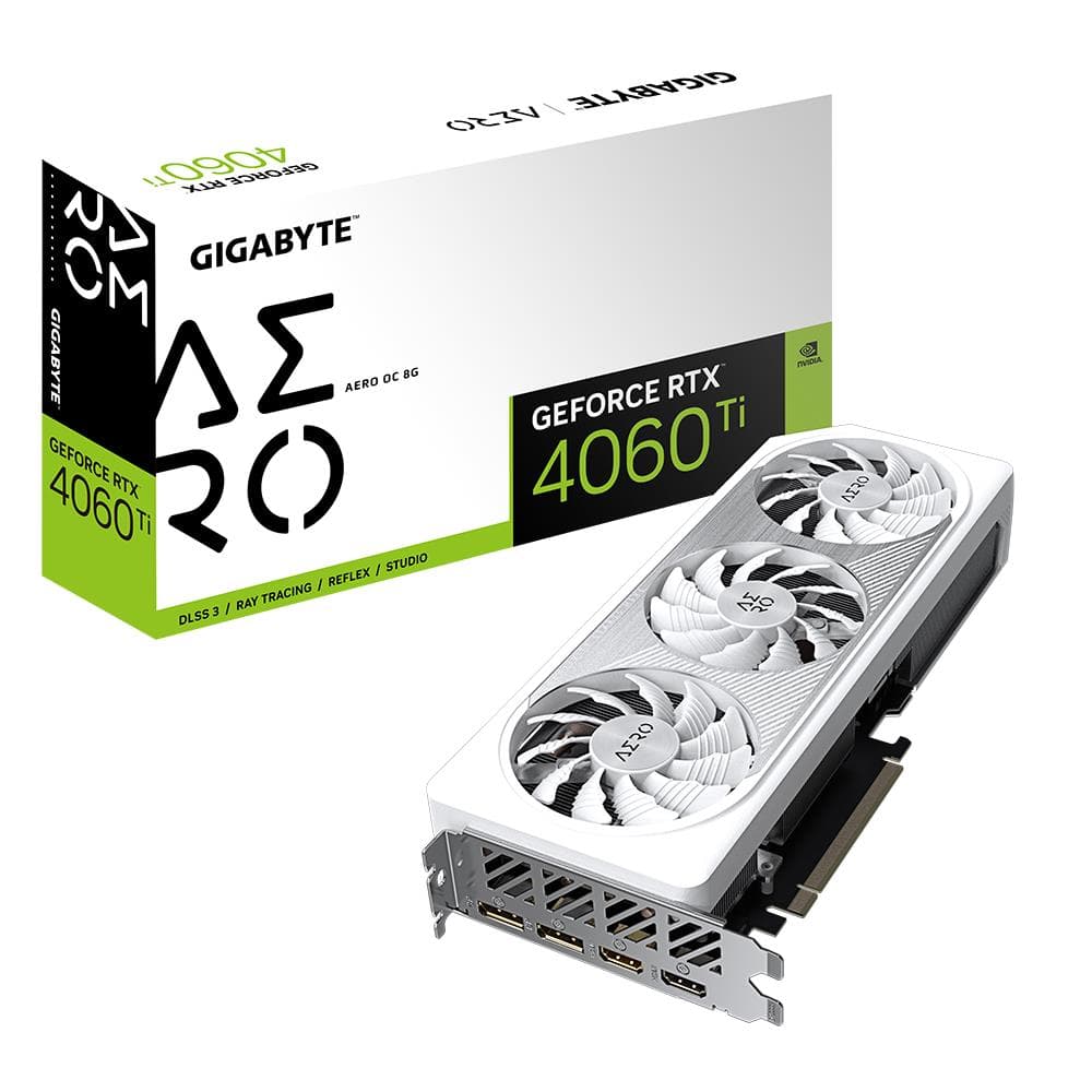 PLACA VIDEO Gigabyte VGA PCIE16 RTX4060TI 8GB GDDR6/GV-N406TAERO OC-8GD "GV-N406TAERO OC-8GD"