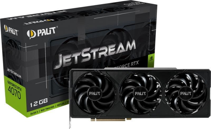 PLACI VIDEO Palit GeForce RTX 4070 JetStream 12GB "NED4070019K9-1047J"