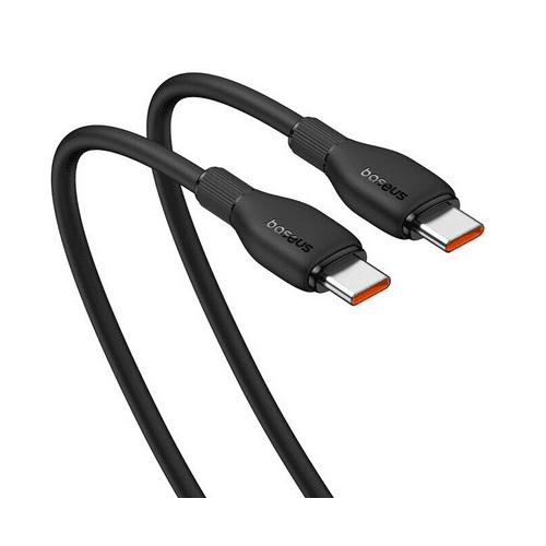 CABLU alimentare si date Baseus Pudding, Fast Charging Data Cable pt. smartphone, USB Type-C la USB Type-C 100W, 2m, negru "P10355702111-01" - 6932172634025