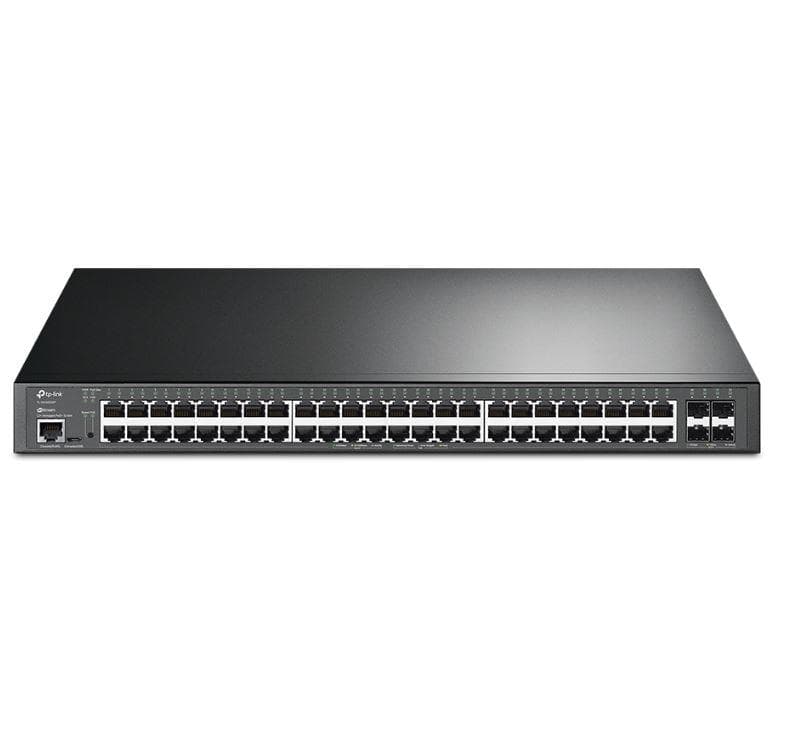 SWITCH POE TP-LINK L2+ Managed 48× Porturi Gigabit L2+ si 4× Sloturi 10GE SFP+, carcasa metalica, rackabil "TL-SG3452XP"