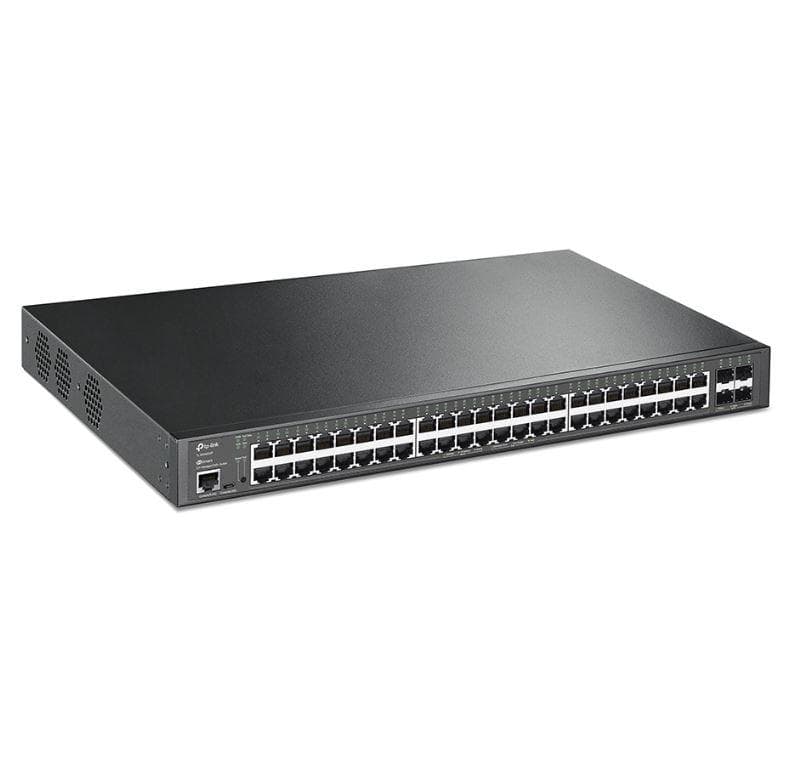 SWITCH POE TP-LINK L2+ Managed 48× Porturi Gigabit L2+ si 4× Sloturi 10GE SFP+, carcasa metalica, rackabil "TL-SG3452XP" — miniatură