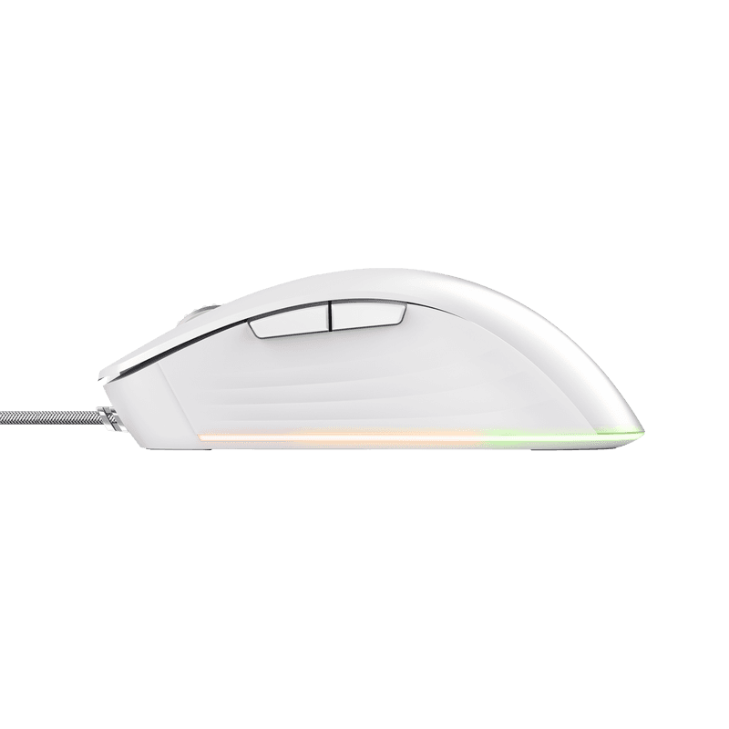 MOUSE Trust GXT924W YBAR+ 25600 DPI, alb "TR-24891" — miniatură