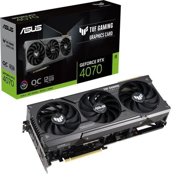 PLACI VIDEO Asus VGA Asus TUF RTX 4070 OC 12G GAMING "TUF-RTX4070-O12G"