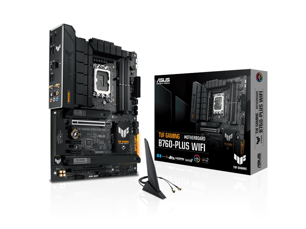 PLACI de BAZA Asus ASUS TUF GAMING B760-PLUS WIFISoket 1700, B760, USB3.2 GEN 2X2 MB "TUFGAMINGB760-PL WF" — miniatură