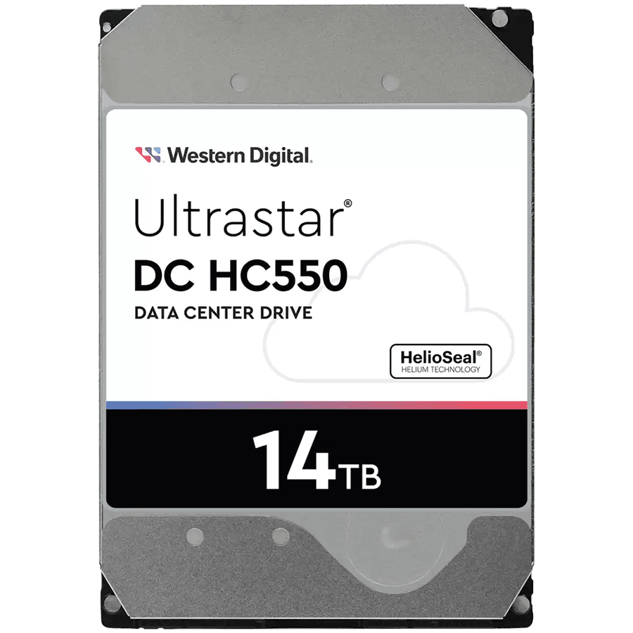 HDD   WD - server HGST Ultrastar 14TB DC HC550, 3.5"", 512MB, 7200 RPM, SATA, 512E SE, SKU: 0F38581 "WUH721814ALE6L4"