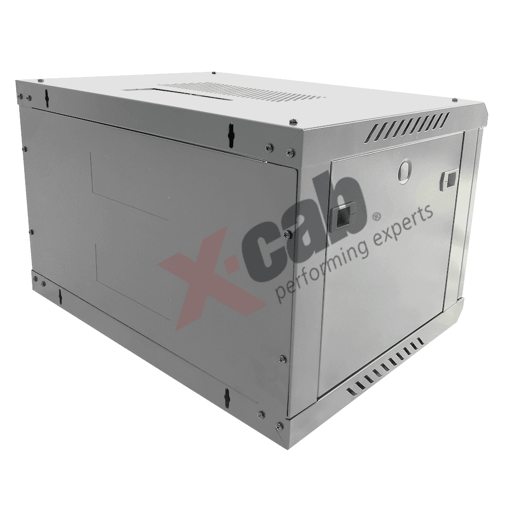 CABINETE Xcab metalic de perete 19", tip rack wallmount, 12U 600x600 mm, Xcab A3 Gri "Xcab-12U60A3.7035" — miniatură
