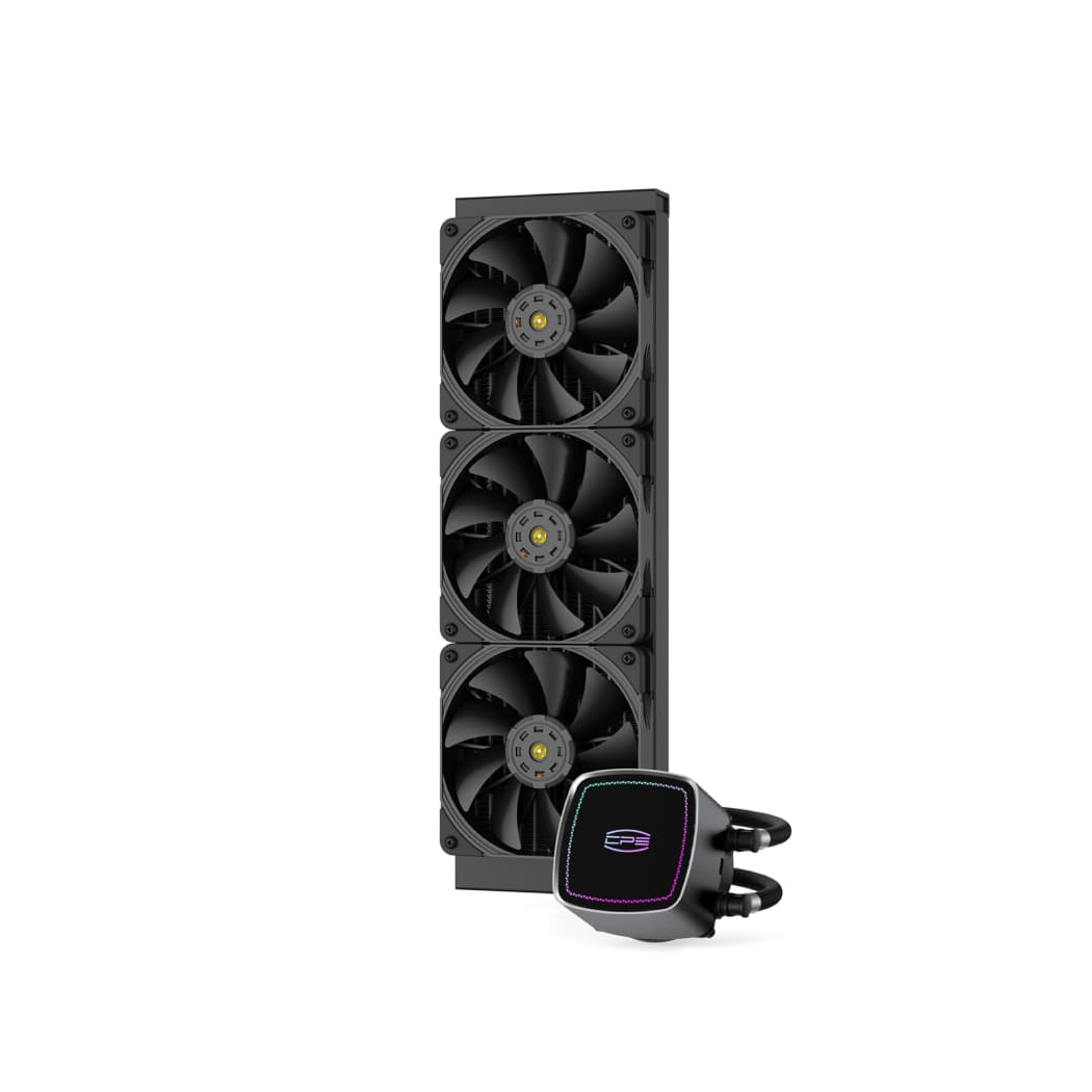 COOLER PCCOOLER, skt. universal, racire cu lichid, vent. 3x120mm, 600-1850rpm, "DE360 BK" — miniatură