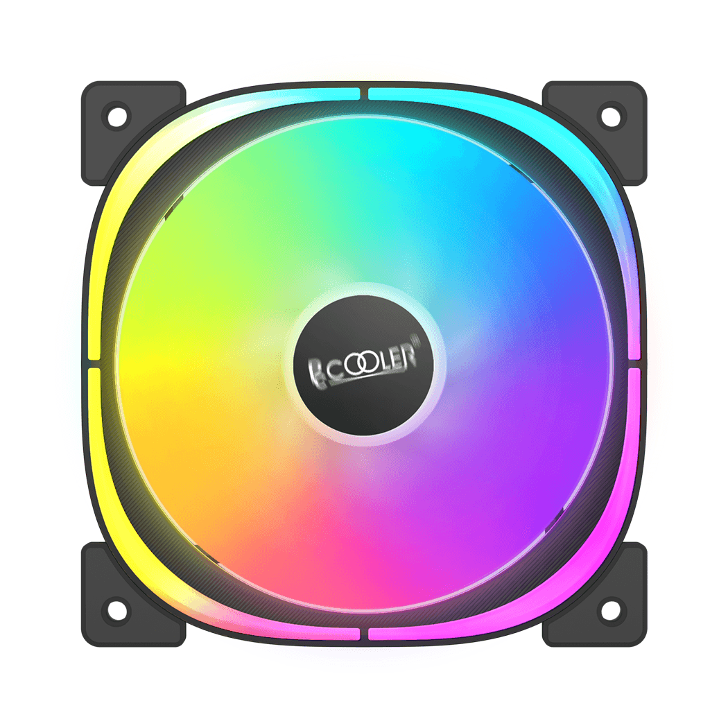 VENTILATOR PCCOOLER, 120mm, 600 - 1500 RPM, LED ARGB, conector 4 pin, "EF120 ARGB B"