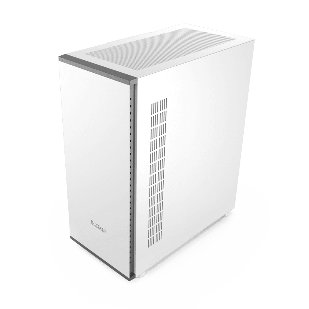 CARCASA PCCOOLER, Tower, ATX, fara sursa, sticla securizata, 1 ventilator inclus , alb, USB 3.2 gen 1 x 1, USB 2.0 x 2, mic, audio, "IE200W" — miniatură
