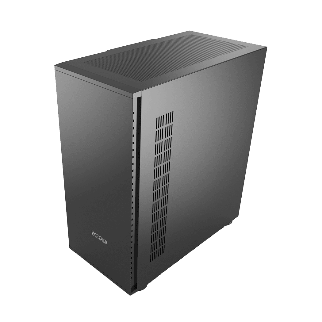 CARCASA PCCOOLER, Tower, ATX, fara sursa, sticla securizata, 1 ventilator inclus , negru, USB 3.2 gen 1 x 1, USB 2.0 x 2, mic, audio,"IE200"" — miniatură