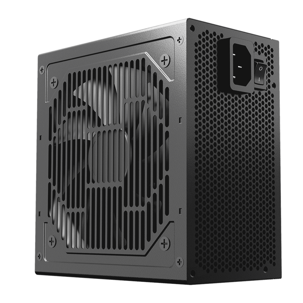 SURSA PCCOOLER, 550W, fan 120mm, certificare 80PLUS White, MB 20+4 pin x 1, CPU 4+4 pin x 2, PCI-E 6+2 pin x 2, SATA x 3, "KF550" — miniatură