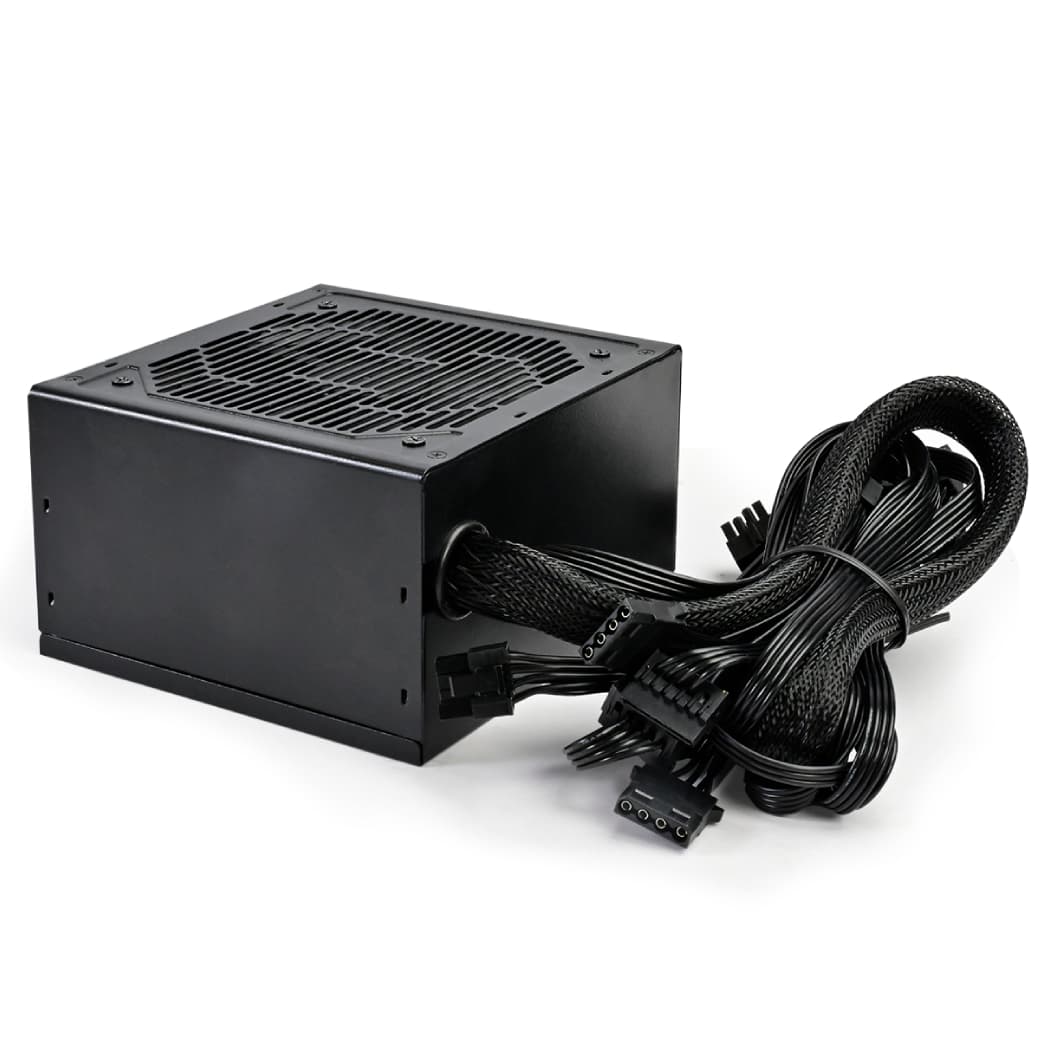 SURSA PCCOOLER, 550W, fan 120mm, certificare 80PLUS White, MB 20+4 pin x 1, CPU 4+4 pin x 2, PCI-E 6+2 pin x 2, SATA x 3, "KF550" — miniatură