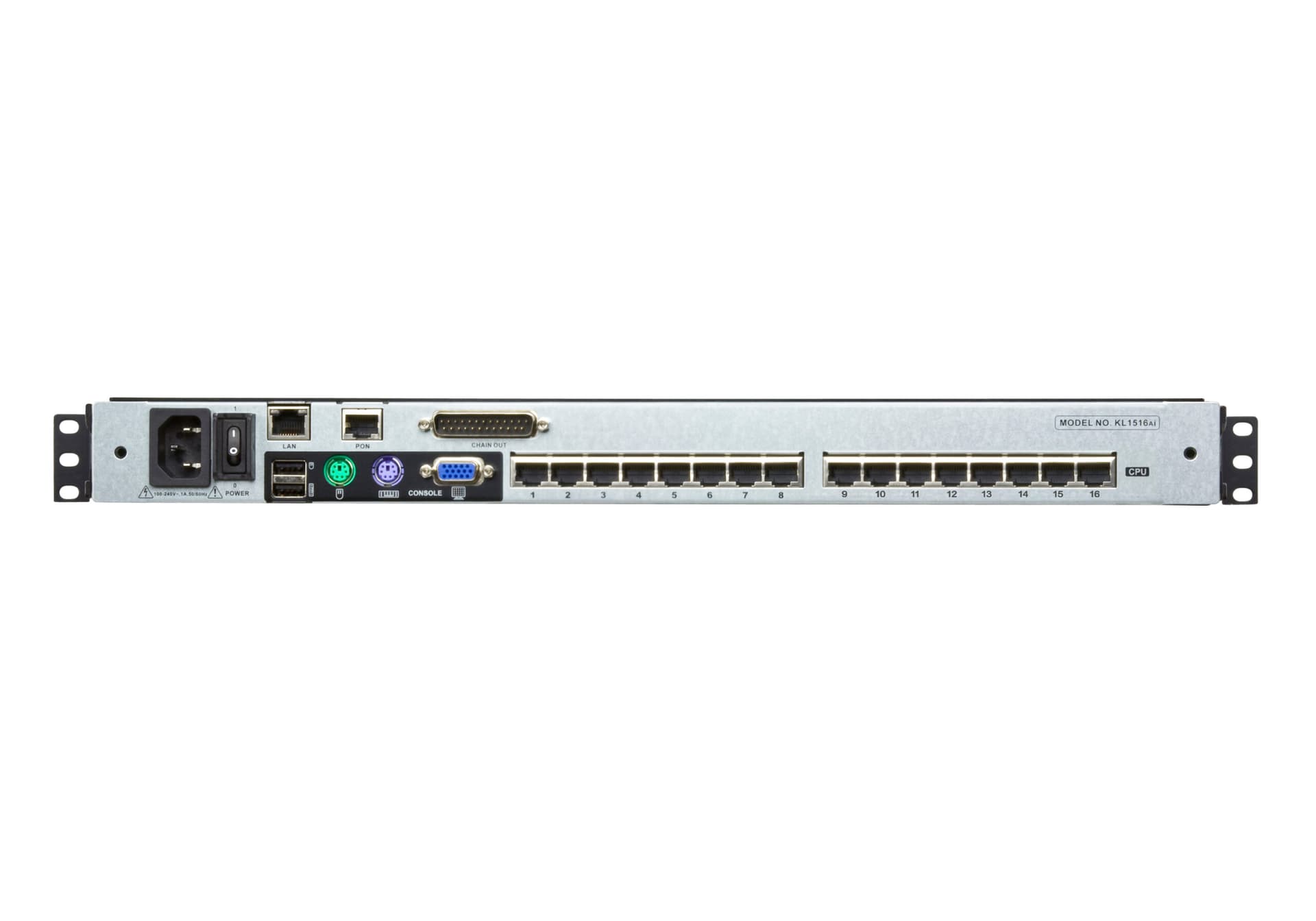 NET SWITCH KVM CONSOLE W/LCD/16PORT KL1516AIM-AXA-AG ATEN, "KL1516AIM-AXA-AG" — miniatură